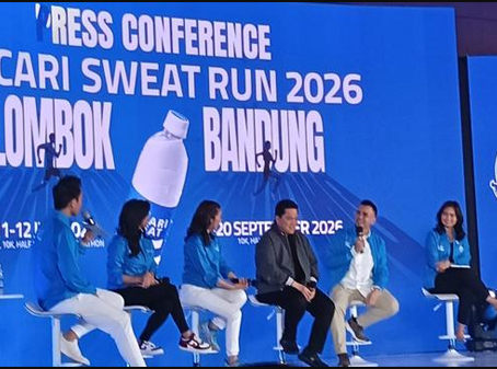 Jumpa pers Pocari Sweat Run 2026 di TMII, Jakarta Timur, pada Kamis, 22 Januari 2026 (doc. jabarku.co.id)